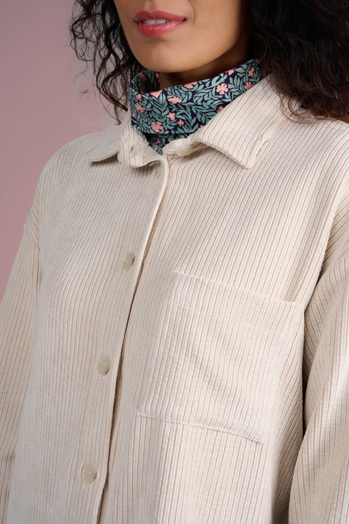 SUR CHEMISE SIMON VELOURS ECRU