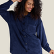 SUR CHEMISE SIMON VELOURS MARINE