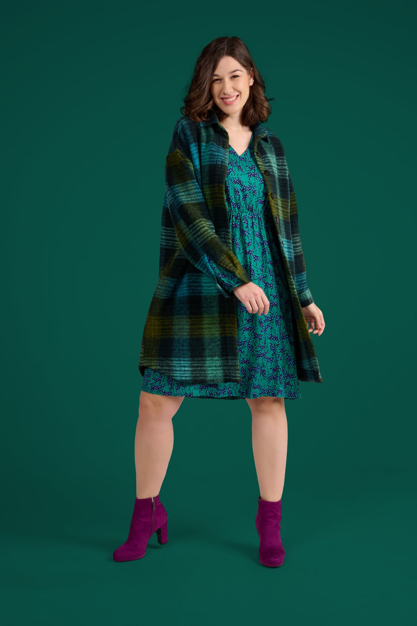 SUR CHEMISE SOMI UNI CARREAUX