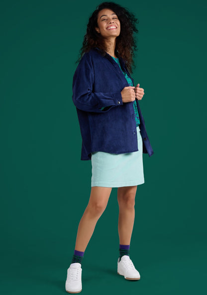 SUR CHEMISE SIMON VELOURS MARINE