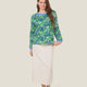 SWEAT SALSA BOSQUET VERT ET BLEU