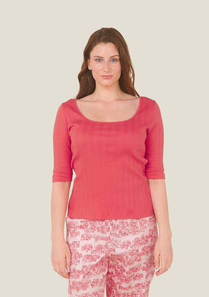 TEE SHIRT TAFFA UNI ROUGE