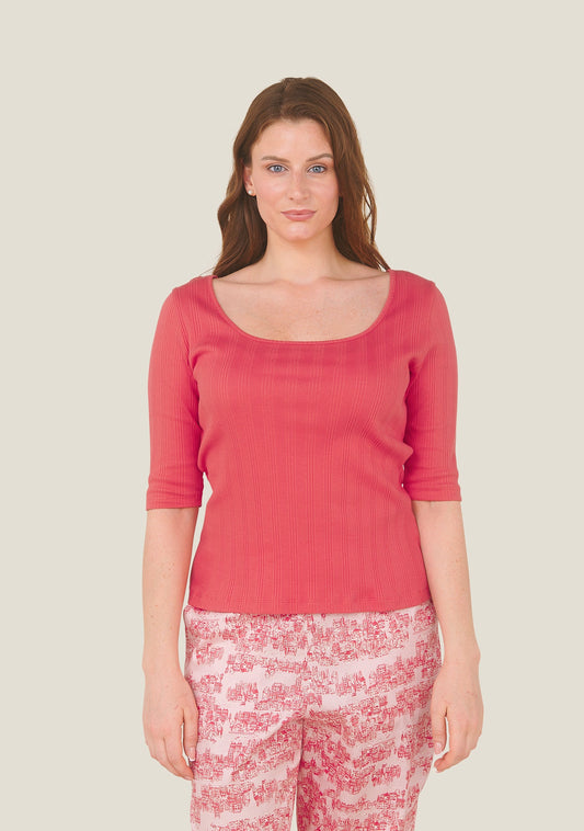 TEE SHIRT TAFFA UNI ROUGE
