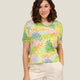 TEE SHIRT TERAI FEUILLAGE JAUNE