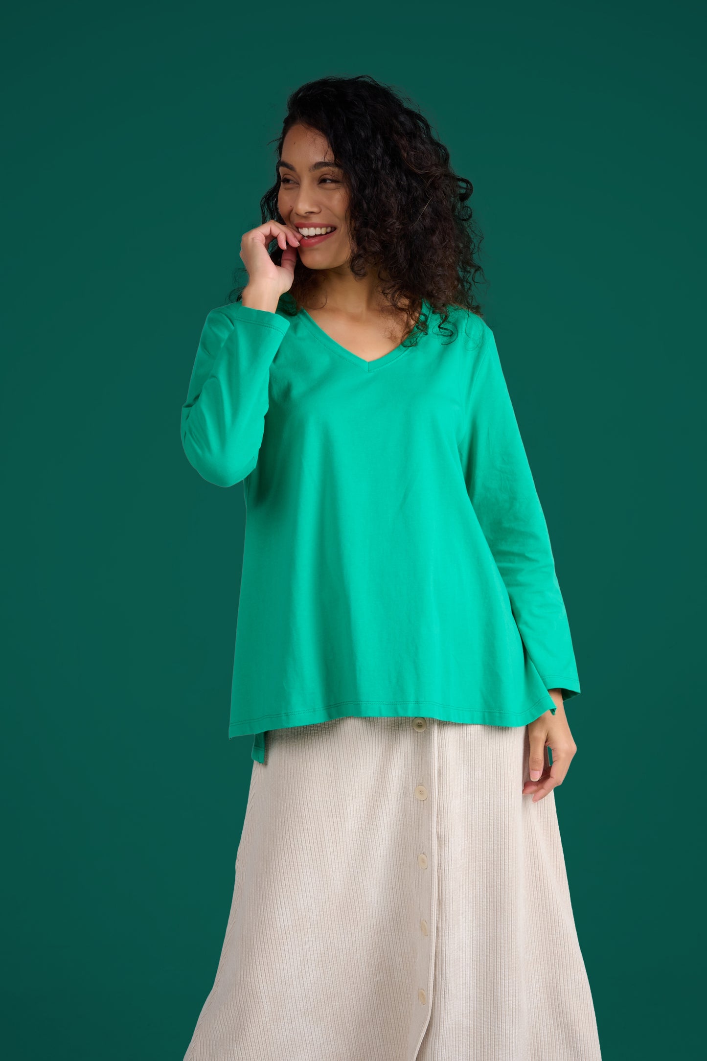 TEE SHIRT TERANE UNI VERT