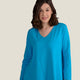 TEE SHIRT TERANE UNI TURQUOISE