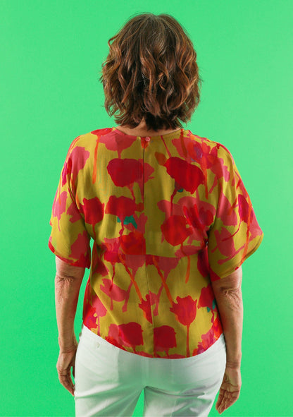 BLOUSE TERRE JOUR D'ÉTÉ ROSE