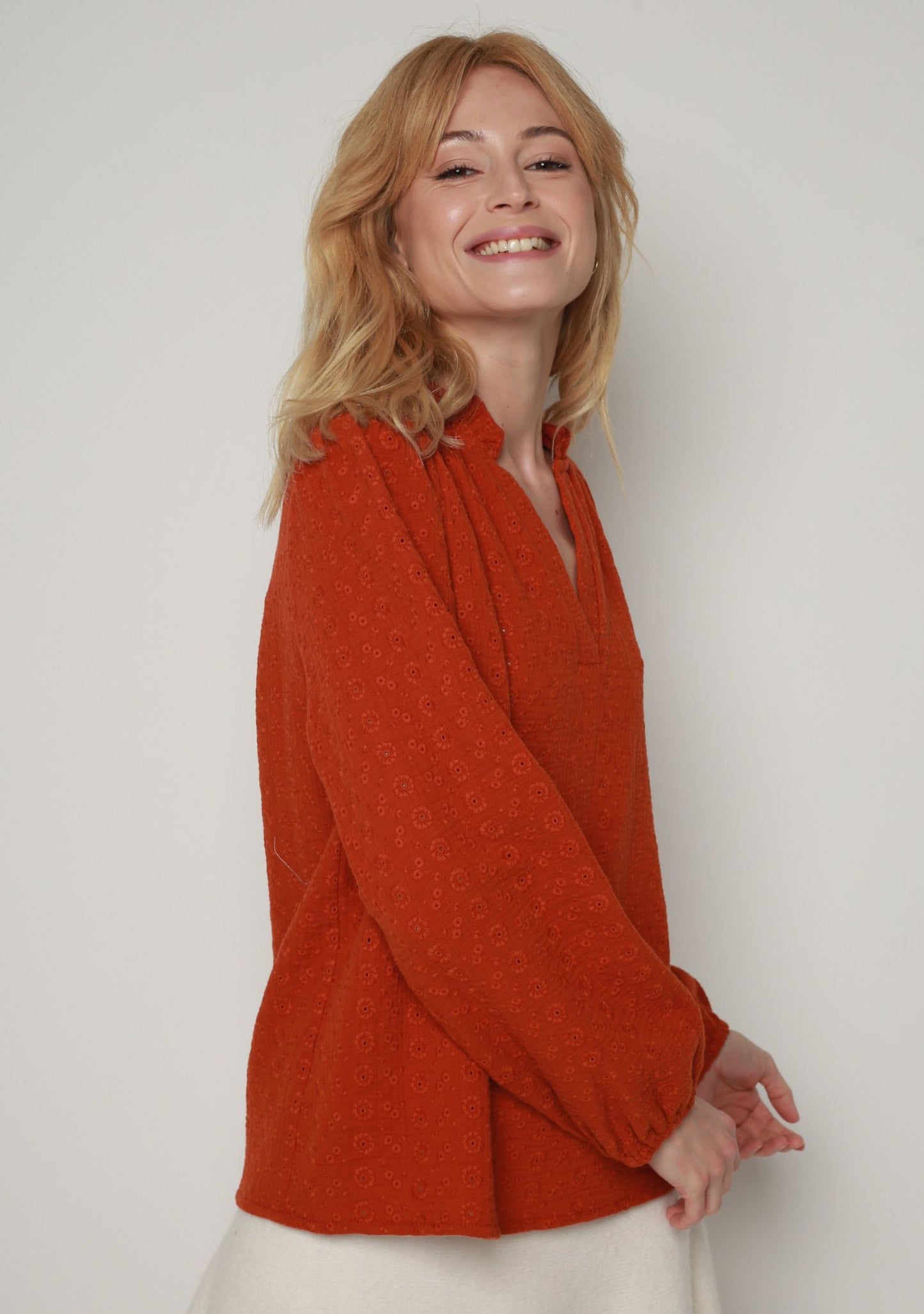 BLOUSE TESSA UNI BRIQUE