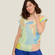 BLOUSE TOPSA PAPIER JAUNE