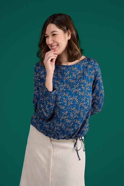 BLOUSE TORIDA LEO BLEU