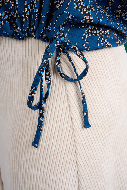 BLOUSE TORIDA LEO BLEU