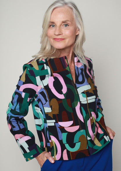 VESTE VAGON ALPHABET VERT