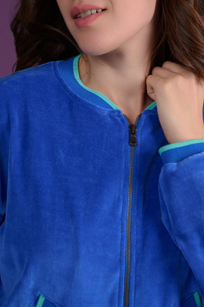 BOMBERS VANILLE UNI BLEU