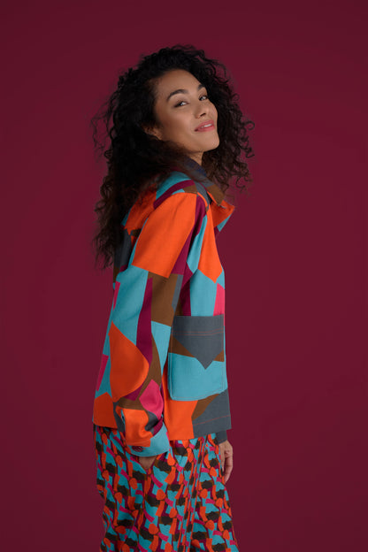 VESTE VINYL BATTLE ORANGE