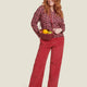 CHEMISE CAROLE GOMMETTE ROSE