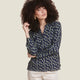 CHEMISE CAROLE GOMMETTE MARINE