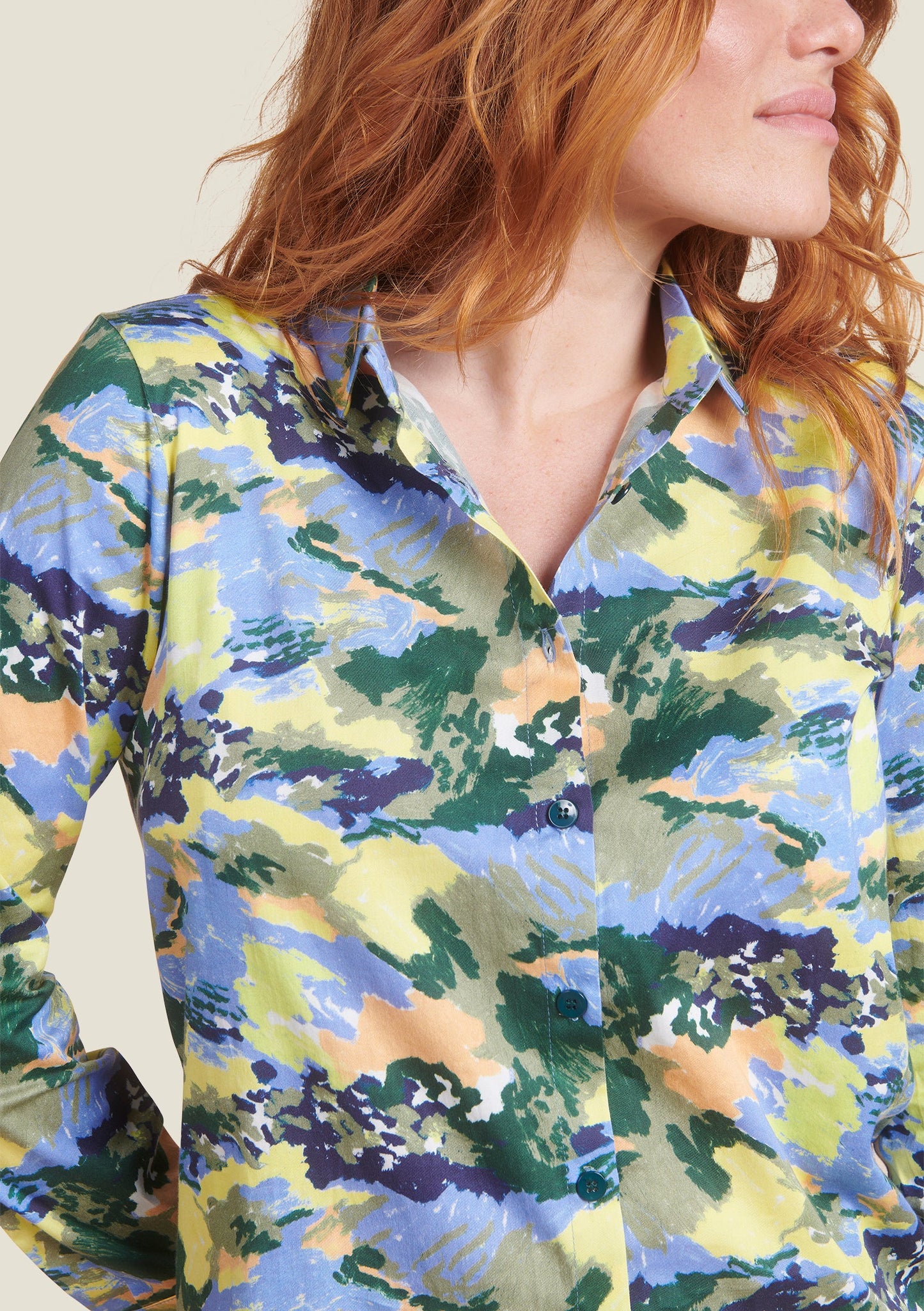 CHEMISE CHERIE ORAGES BLEU