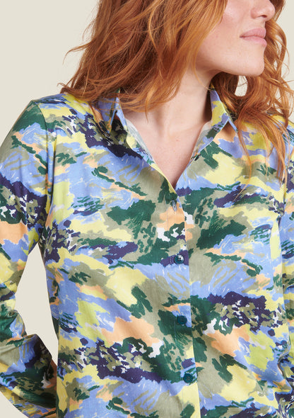 CHEMISE CHERIE ORAGES BLEU