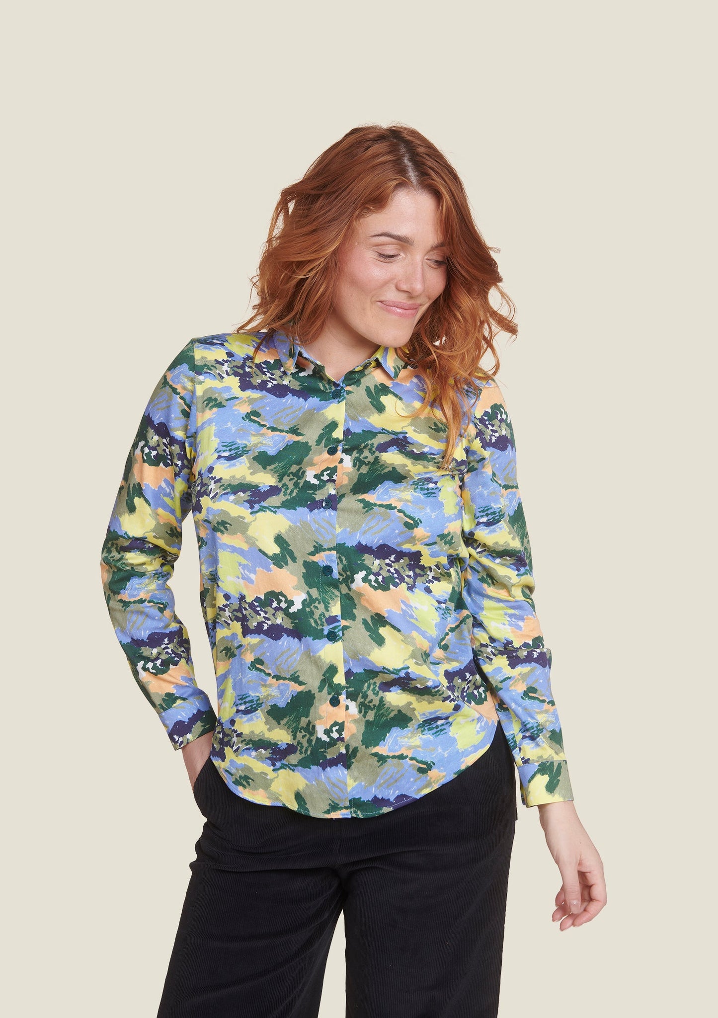 CHEMISE CHERIE ORAGES BLEU