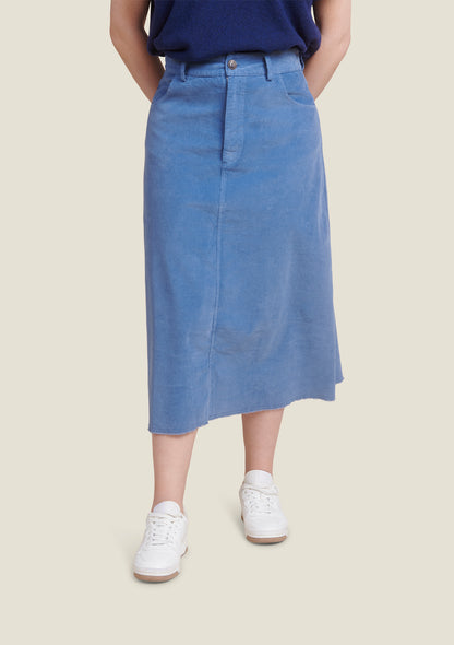 JUPE JOHANE UNI BLEU GRIS