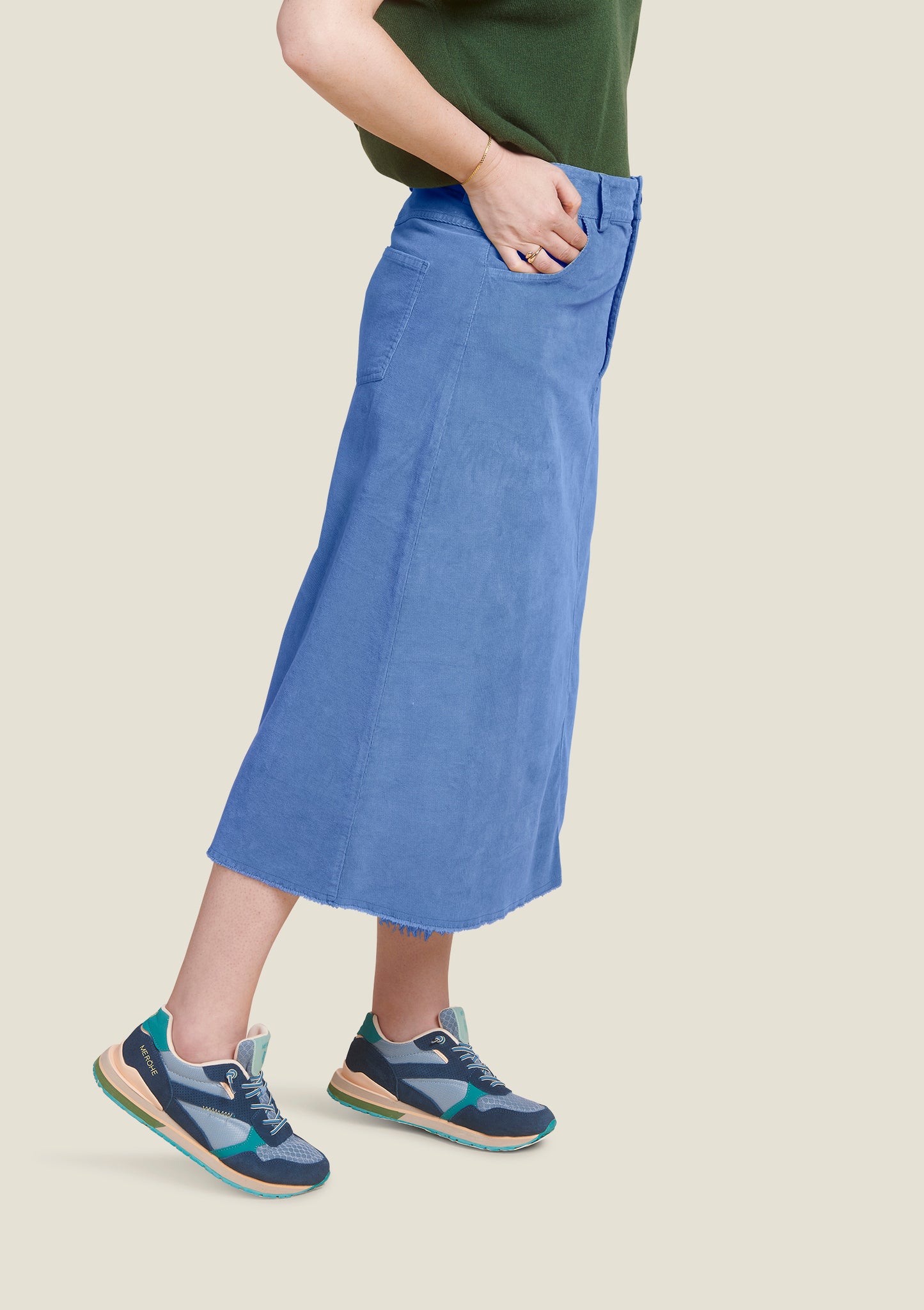 JUPE JOHANE UNI BLEU GRIS