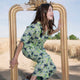 COMBINAISON MÉCANO CEINTURÉE MOTIF PETITS POIS DOTS