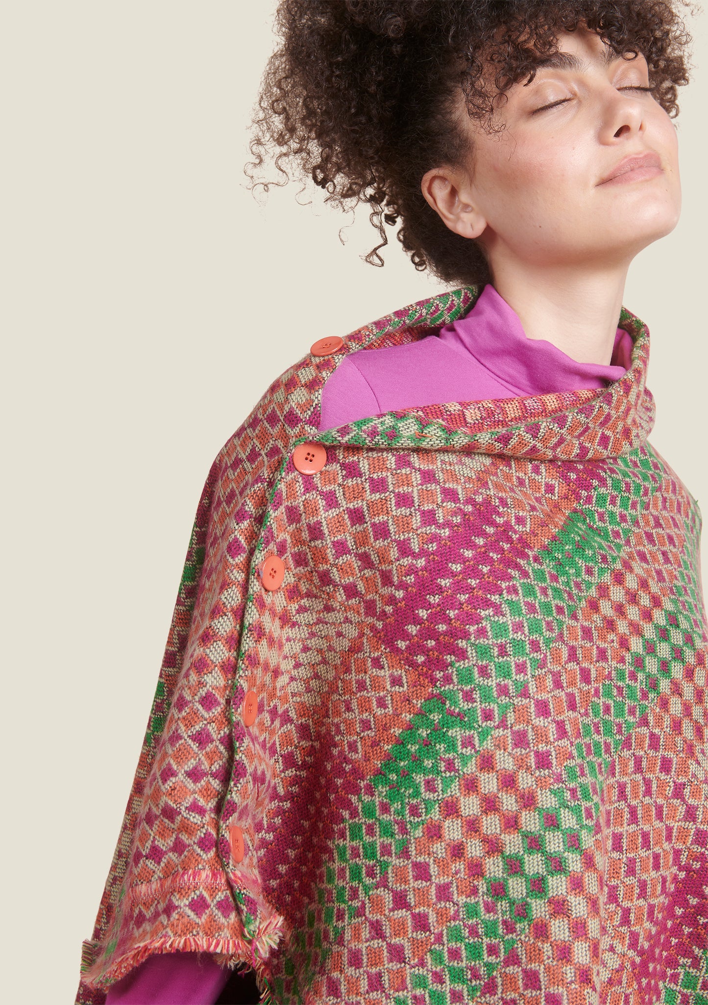 PONCHO FAIENCE ORANGE