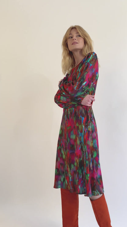 ROBE RANIA PIGMENT MULTICOLORE