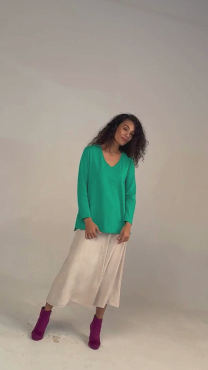 TEE SHIRT TERANE UNI VERT