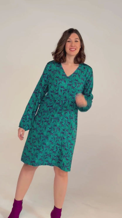 ROBE REGLISSE LEO VERT