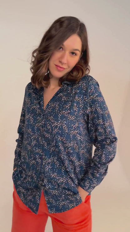 CHEMISE CENTI LEO BLEU