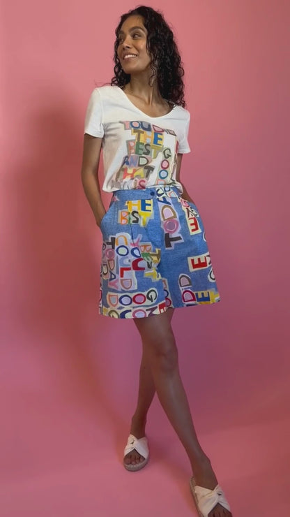 SHORT CHENETTE MAGNETIK BLEU