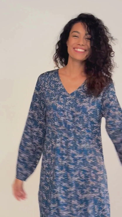 ROBE REGLISSE LEO BLEU