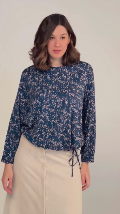 BLOUSE TORIDA LEO BLEU