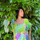 ROBE RANTO FEUILLAGE JAUNE