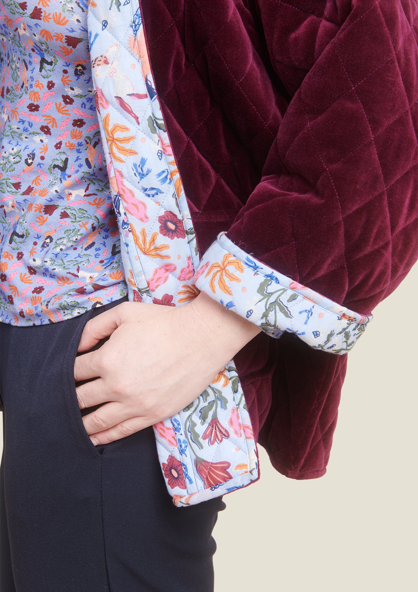 VESTE VALERIE DOUCEUR BORDEAUX