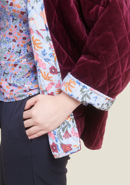 VESTE VALERIE DOUCEUR BORDEAUX