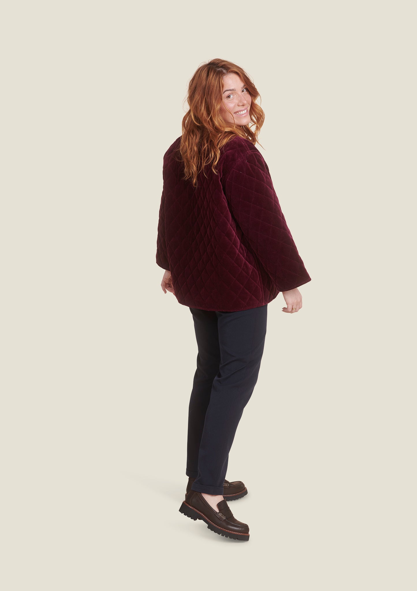 VESTE VALERIE DOUCEUR BORDEAUX