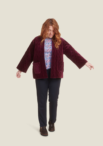 VESTE VALERIE DOUCEUR BORDEAUX