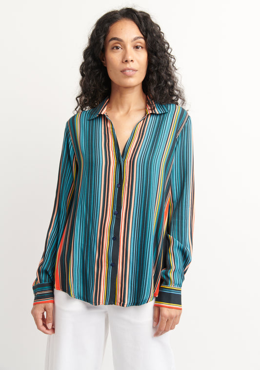 CHEMISE CENTI RAYURES PERRUCHE