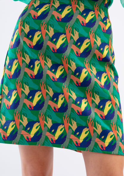 JUPE DROITE MOTIF ENSEMBLE