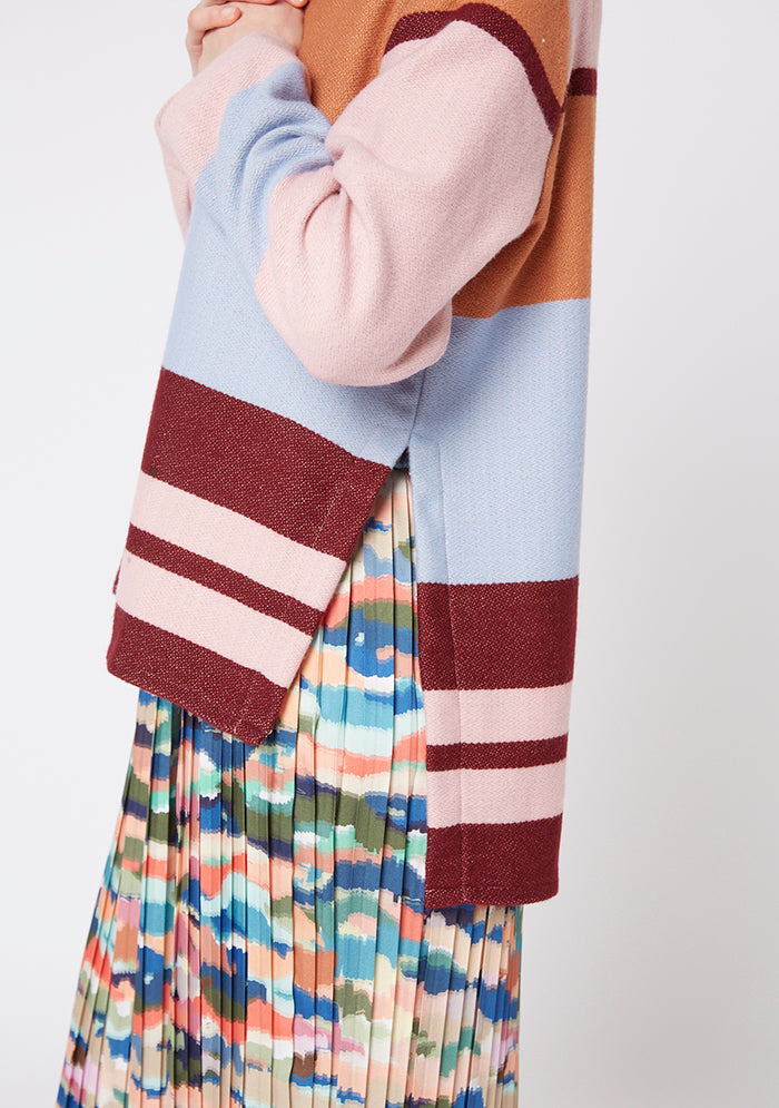 PULL RAYURES PASTEL