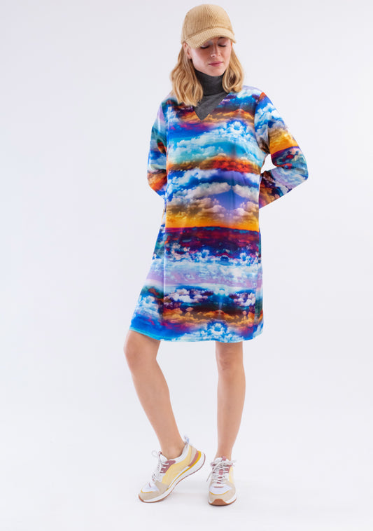 ROBE TRAPÈZE RAFEE CIEL