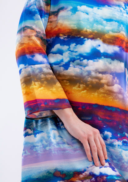 ROBE TRAPÈZE RAFEE CIEL