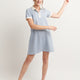 ROBE RALOR JACQUARD BLEU