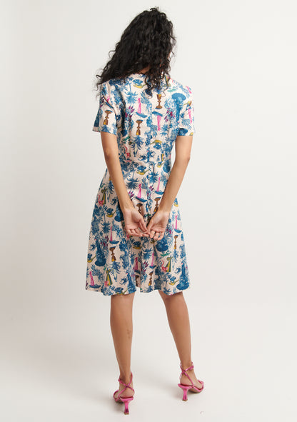 ROBE RIKOU TEATIME BLEU