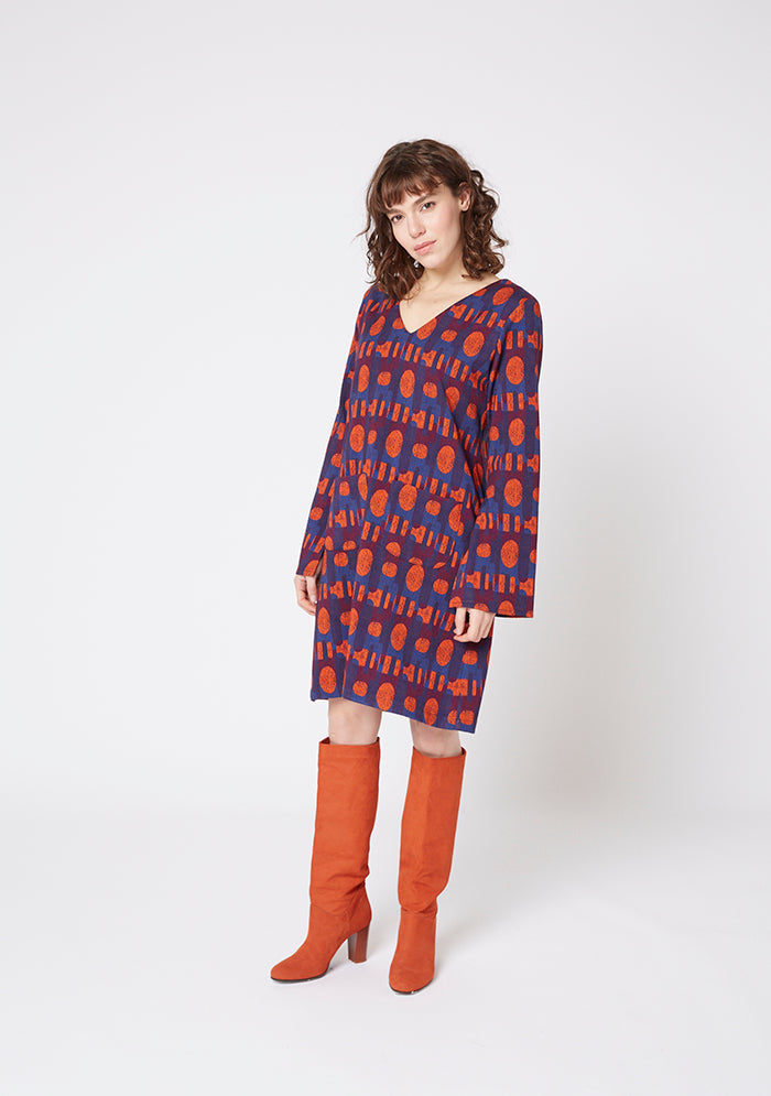 ROBE TRAPÈZE 70 PRUNE