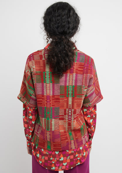 PULL SOUBI LIGNES ORANGE