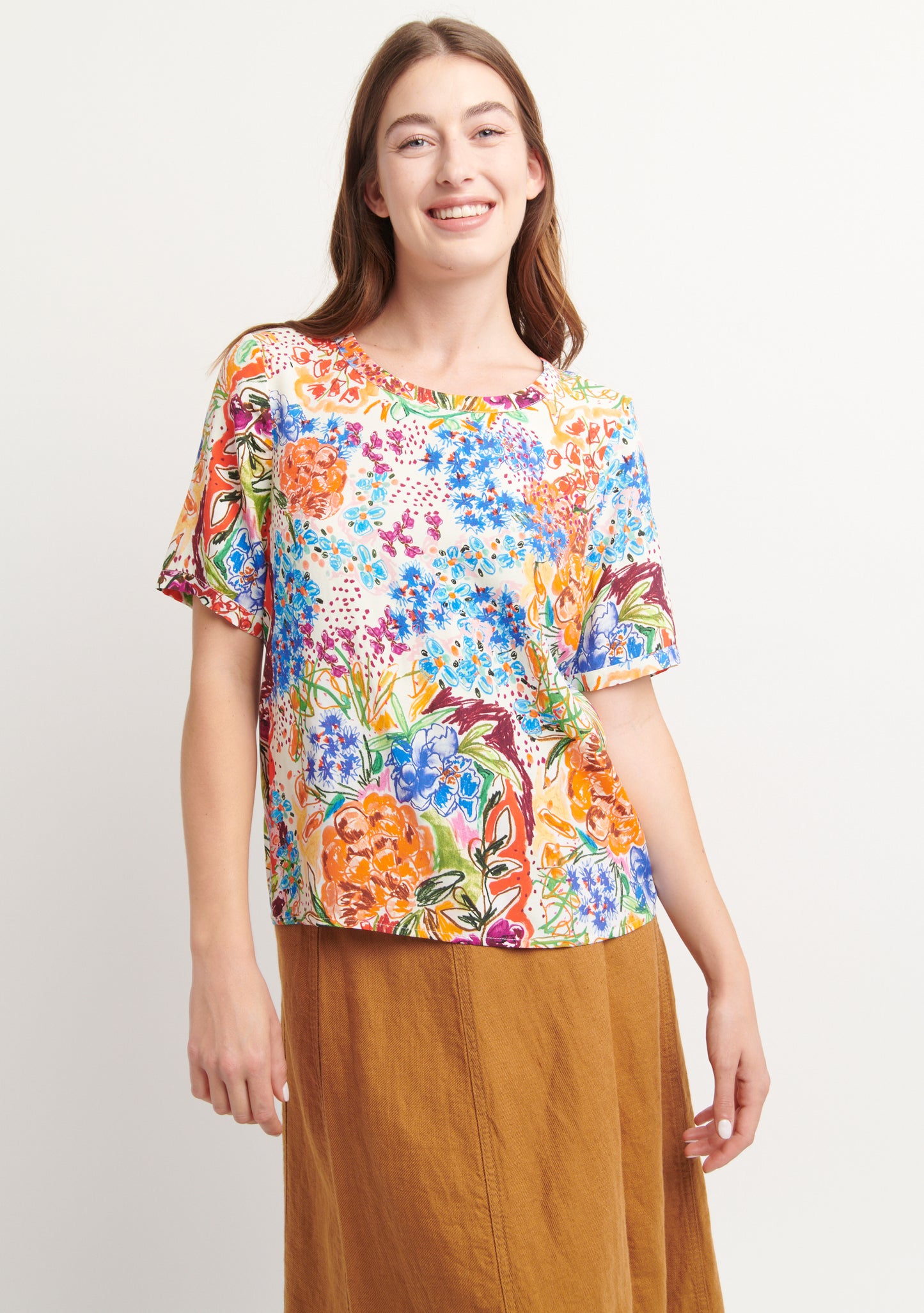 BLOUSE TOPSI GARDEN MULTICOLORE