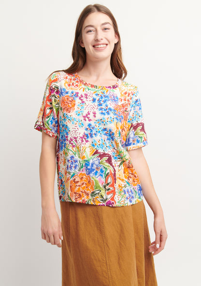 BLOUSE TOPSI GARDEN MULTICOLORE